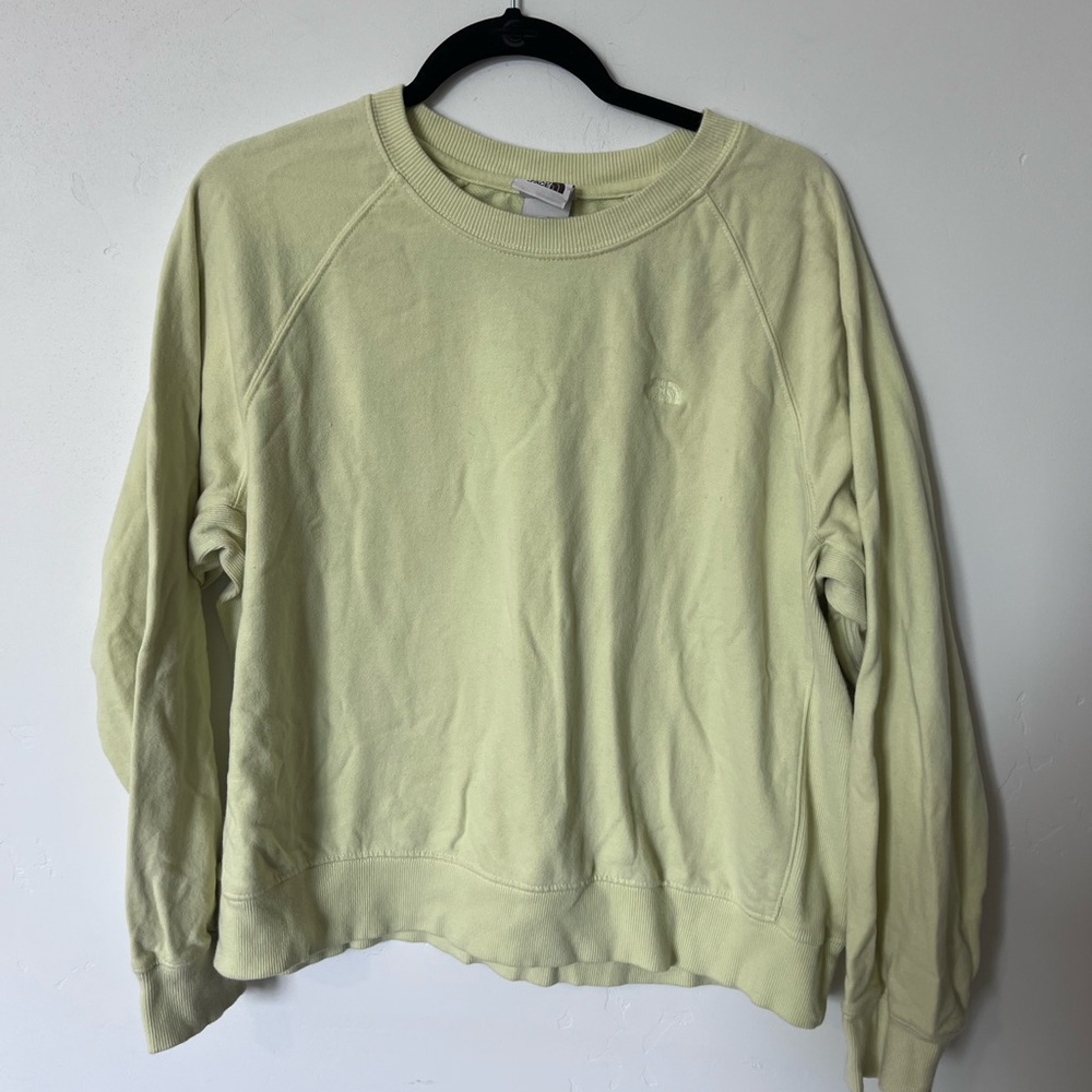 The North Face Light Green Crewneck Sweatshirt Womens Size XL Warm Winter Autumn